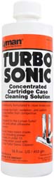 Lyman Sonic Case Cleaner Solution,
concentrated cartridge case cleaner for brass,
16 oz. liquid Lyman Sonic Case Cleaner Solution,
concentrated cartridge case cleaner for brass,
16 oz. liquid